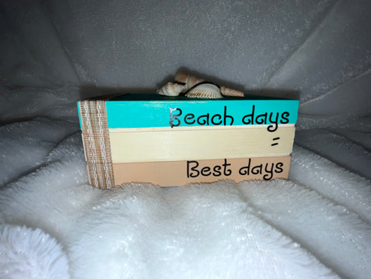 Beach Days = Best Days Handcrafted Crate