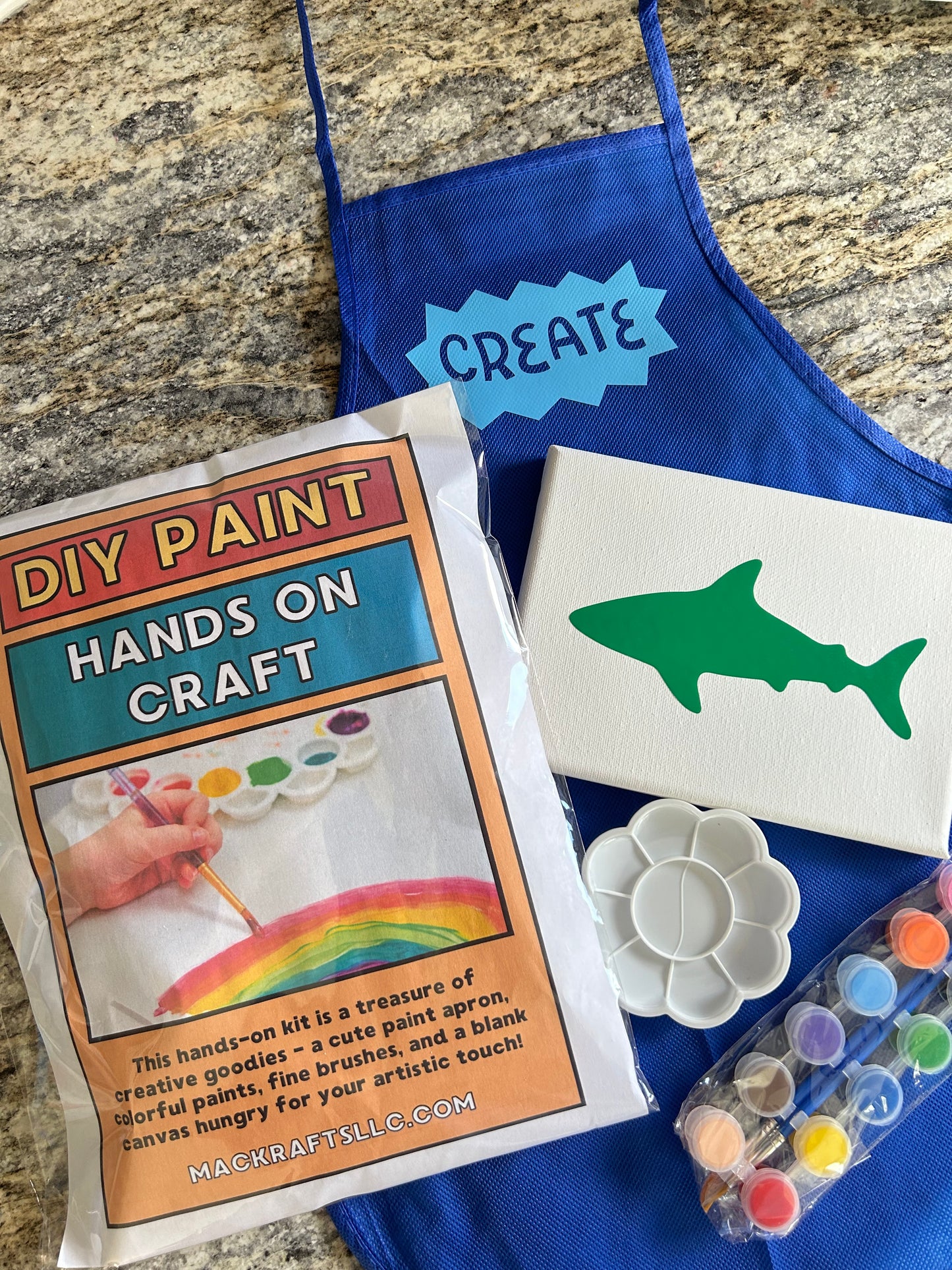 DIY Paint Hands On Craft Kit - Randomly Selected - Example above.