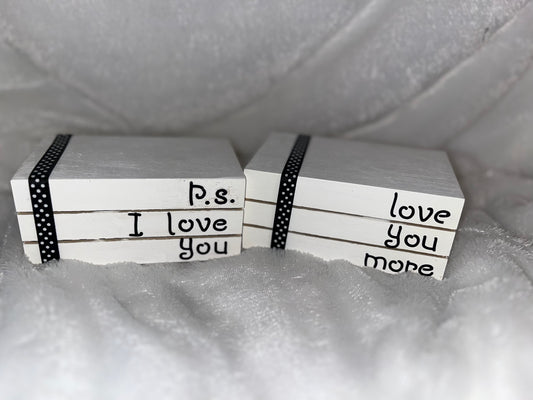 Love You More & P.S. I Love You Handcrafted Crate Set