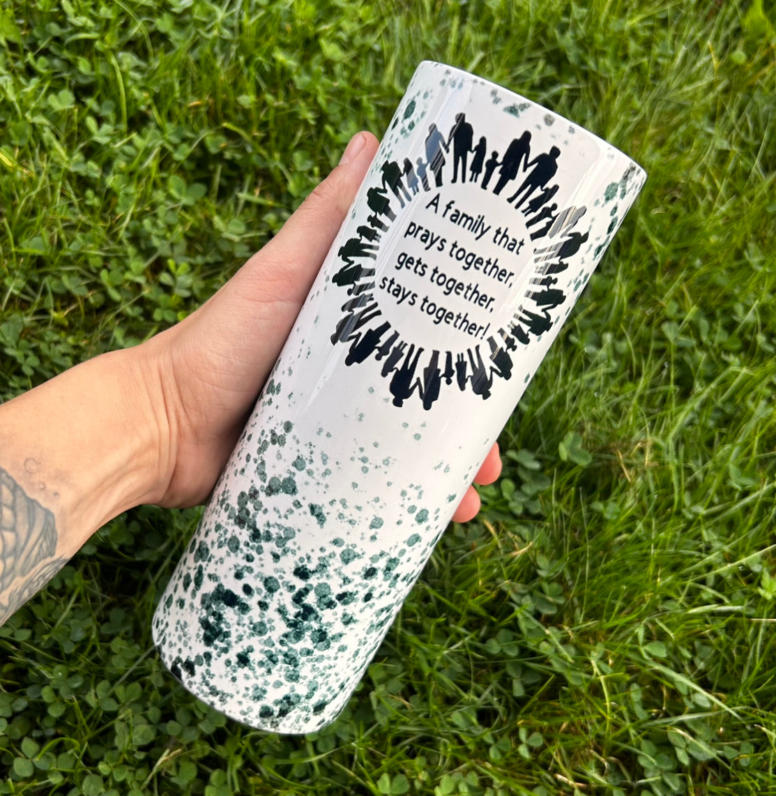 A Family That Prays Together, Gets Together, Stays Together 20oz Tumbler | Dewey Family Reunion