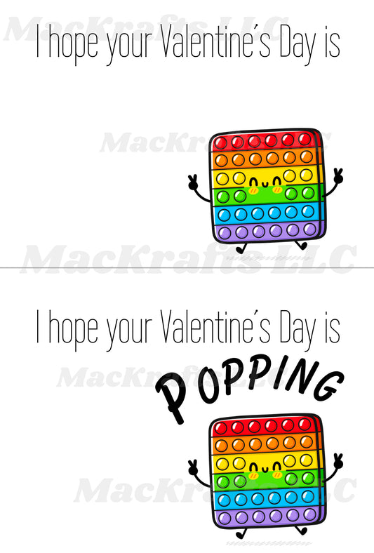 Valentine’s Day Popping Digital File Only - Instant Download