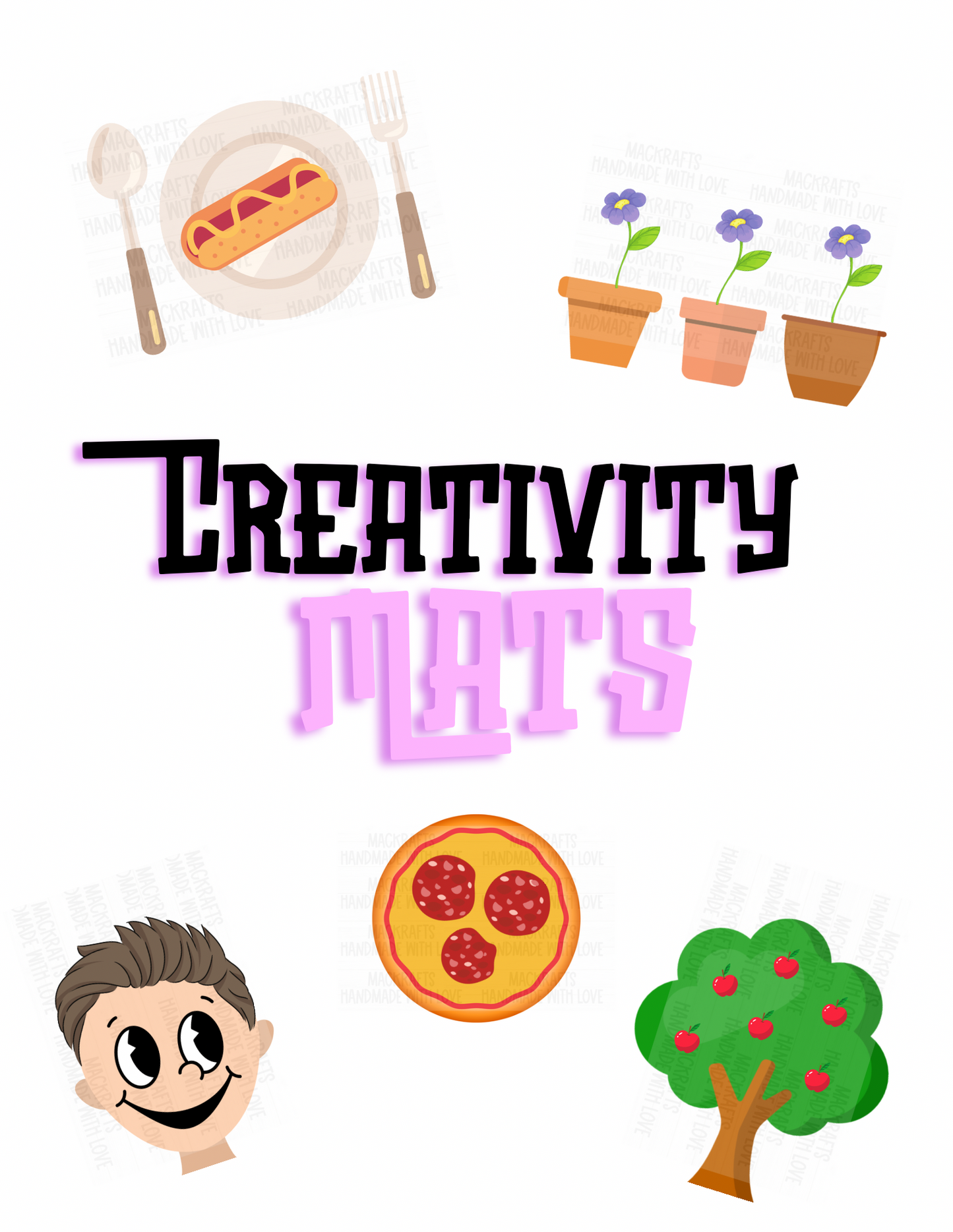 Creativity Play Mats Bundle | Digital File PNG Only