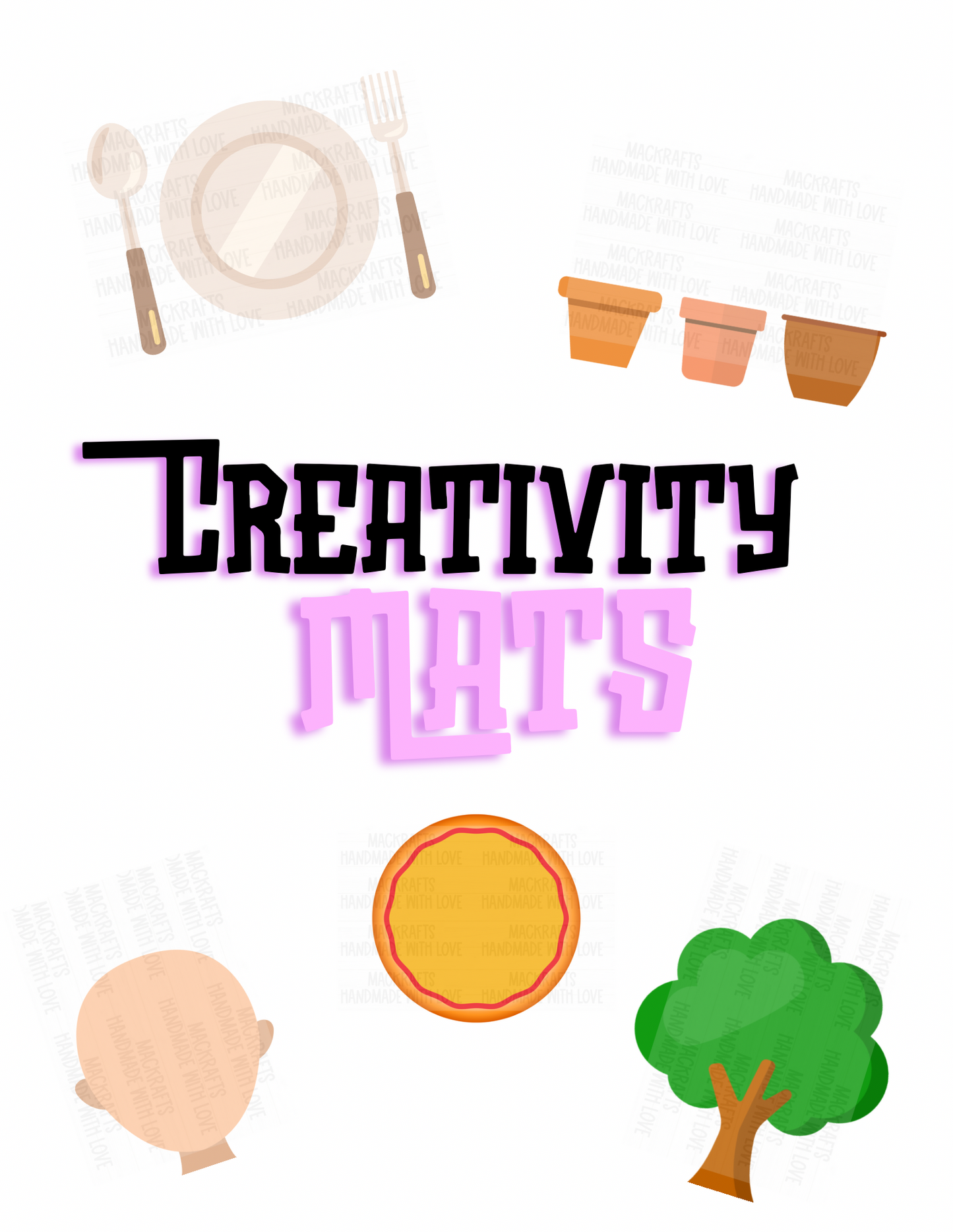 Creativity Play Mats Bundle | Digital File PNG Only