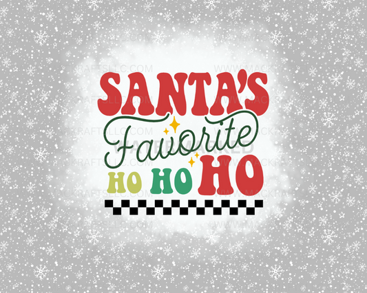 Santa’s Favorite Ho Ho Ho Grey Instant Digital Download