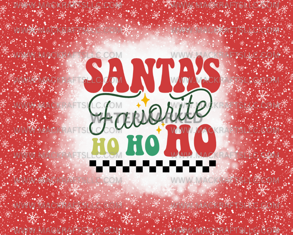 Santa’s Favorite Ho Ho Ho Red Instant Digital Download