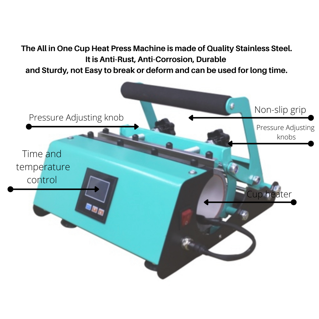 PRO30 The Universal Tumbler Press | All In One Cup Press | 11oz 150z 20oz 30oz Tumbler Press | Tumbler Heat Press | Sublimation Tumbler Press Machine | 10oz 11oz 15oz Mug Heat Press