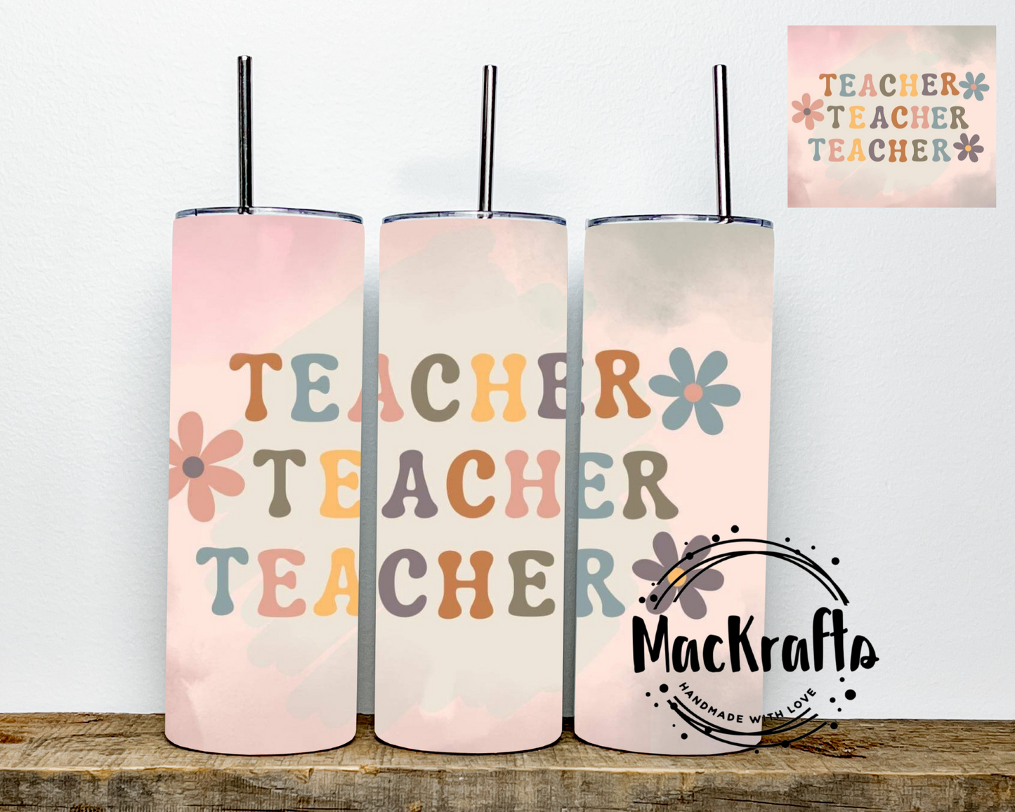 Teacher Tumbler | Stainless Steel Double Wall Tumbler