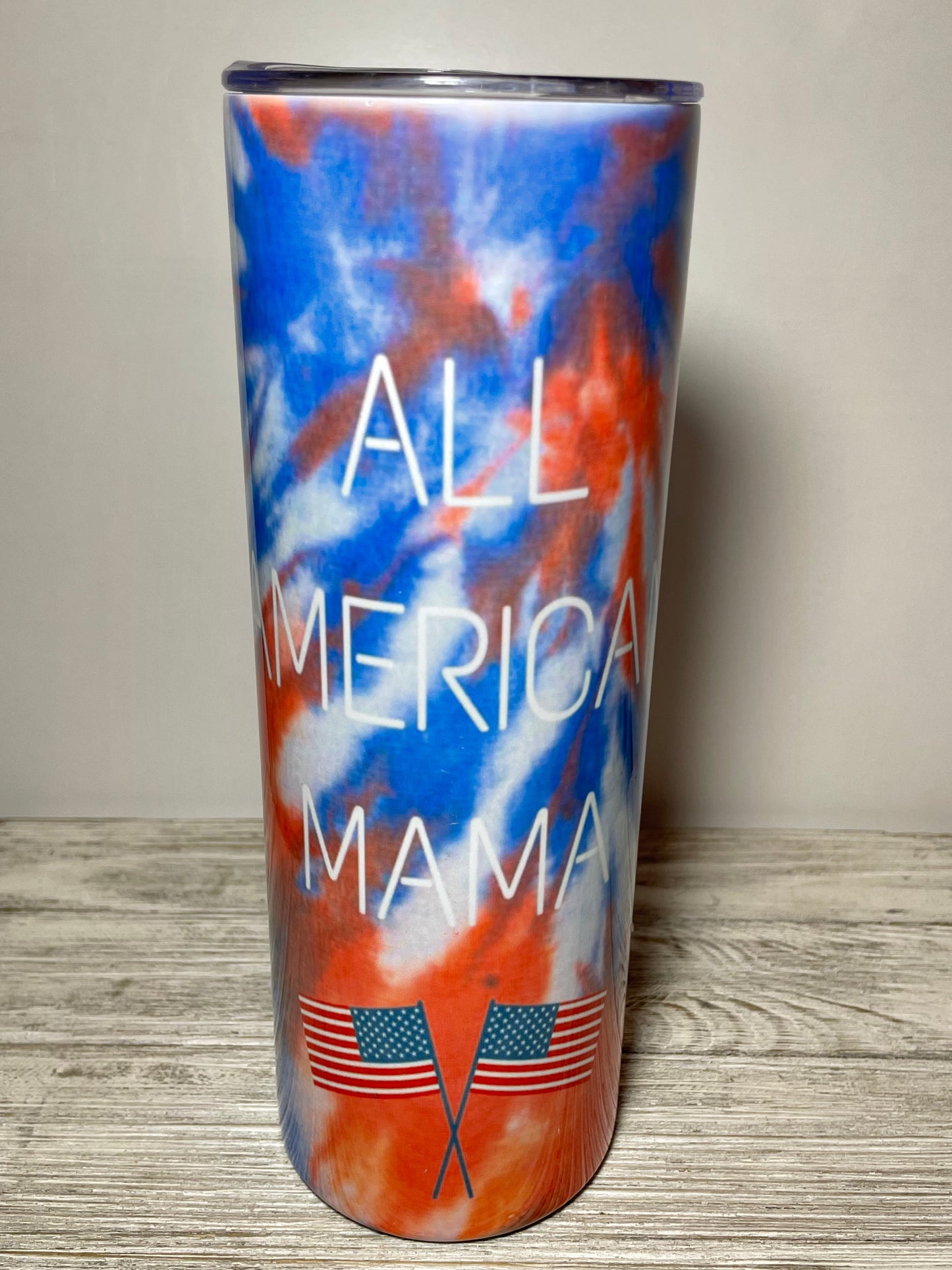 All America Mama Tumbler | Red, White, And Blue