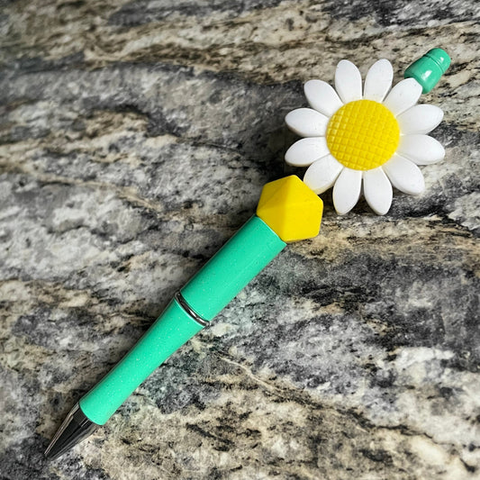 Sparkle Sunflower Pen MINT GREEN