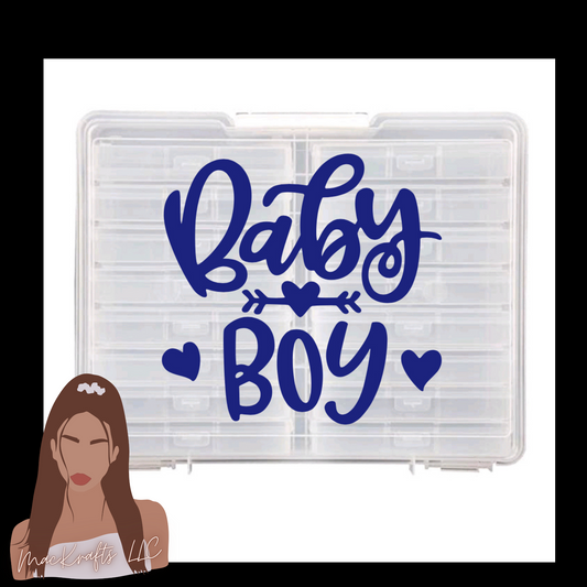 Baby Boy First Year Photo Box