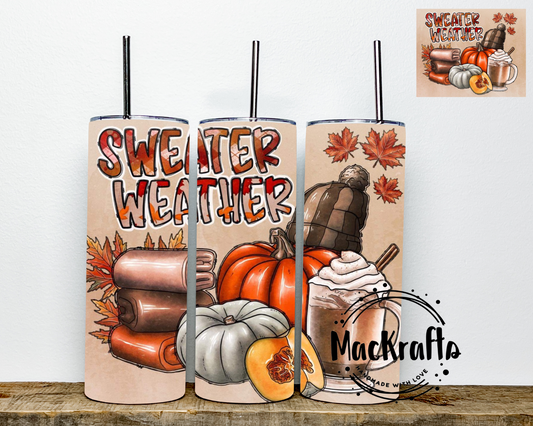 Sweater Weather Tumbler | Stainless Steel Double Wall Tumbler