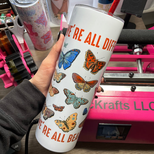 We’re All Different We’re All Beautiful 30oz Tumbler