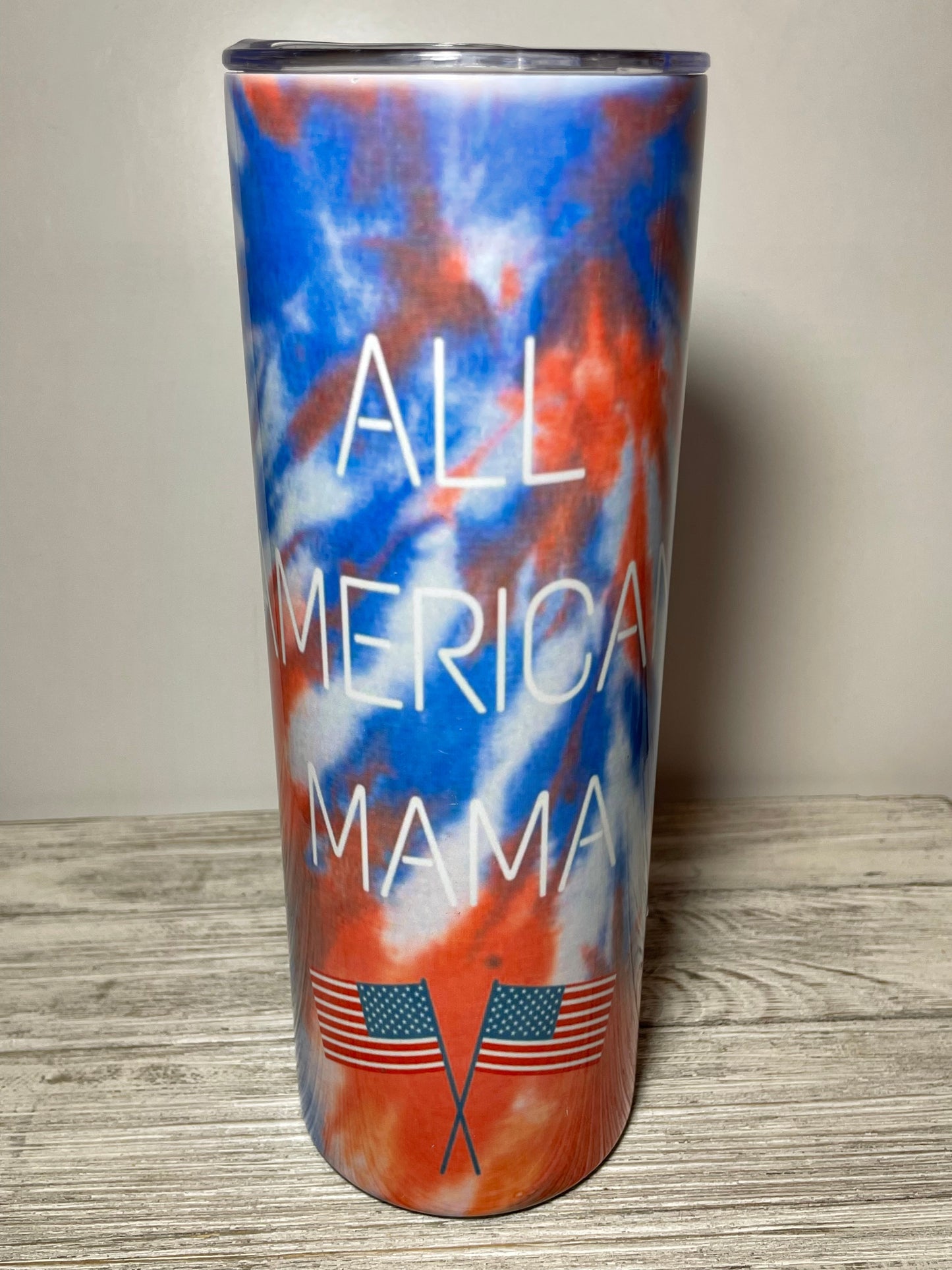 All America Mama Tumbler | Red, White, And Blue