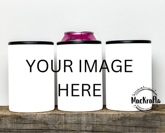 Custom | Personalized Double Wall Stainless Steel Can Cooler | Hard Koozie