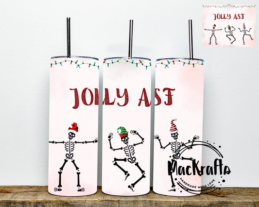 Jolly ASF Skeletons Dancing Tumbler | Stainless Steel Double Wall Tumbler