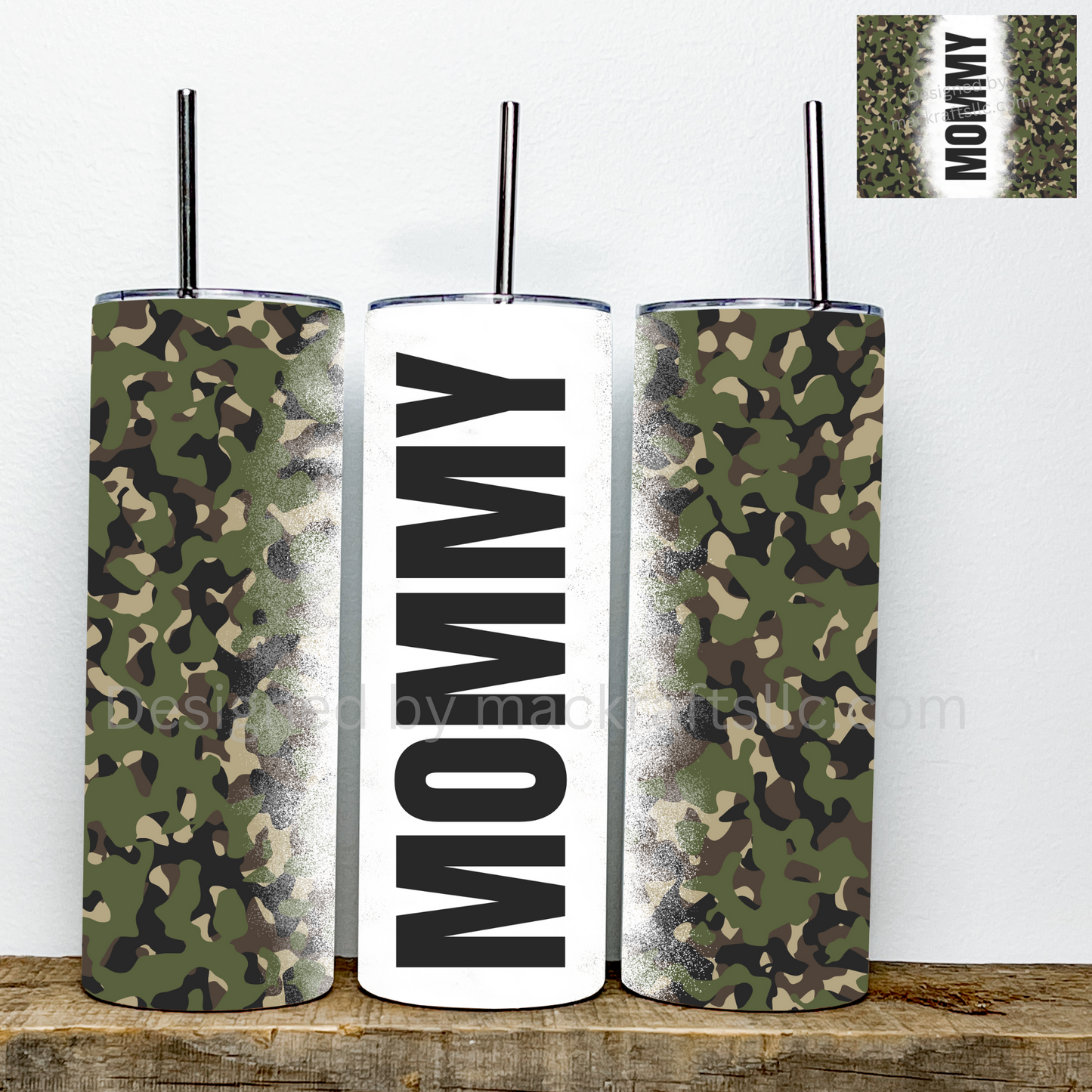Camo Mommy | Stainless Steel Double Wall Tumbler