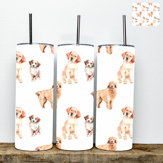 Pup and Dog Tumbler | Stainless Steel Double Wall Tumbler