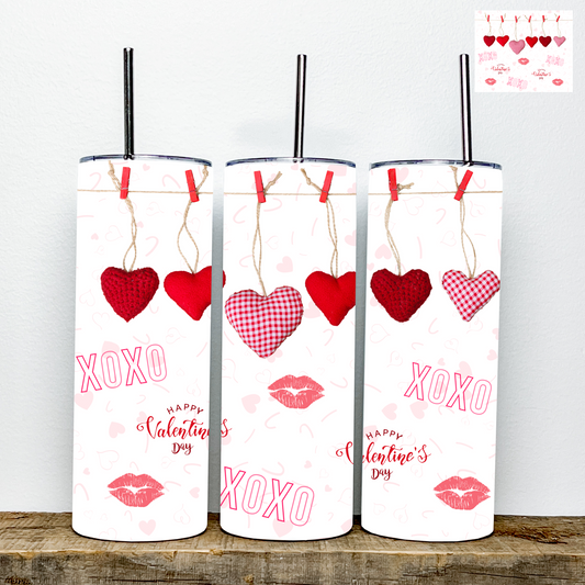 Valentine’s Day XOXO Tumbler | Stainless Steel Double Wall Tumbler