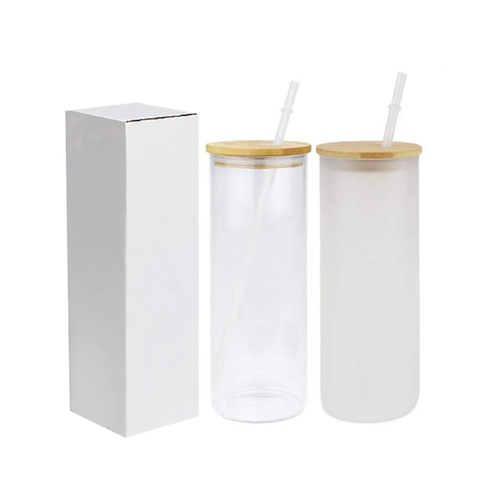 BLANK 25oz CLEAR GLASS Straight Tumblers | Case of 25