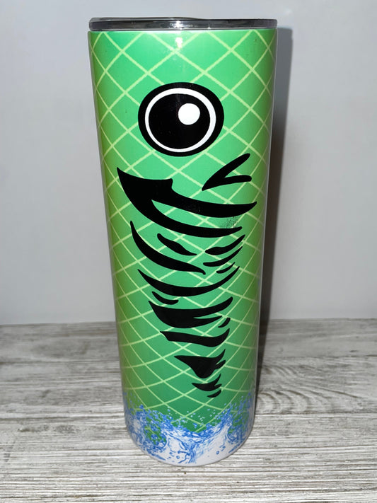Fish Splash In Green Tumbler