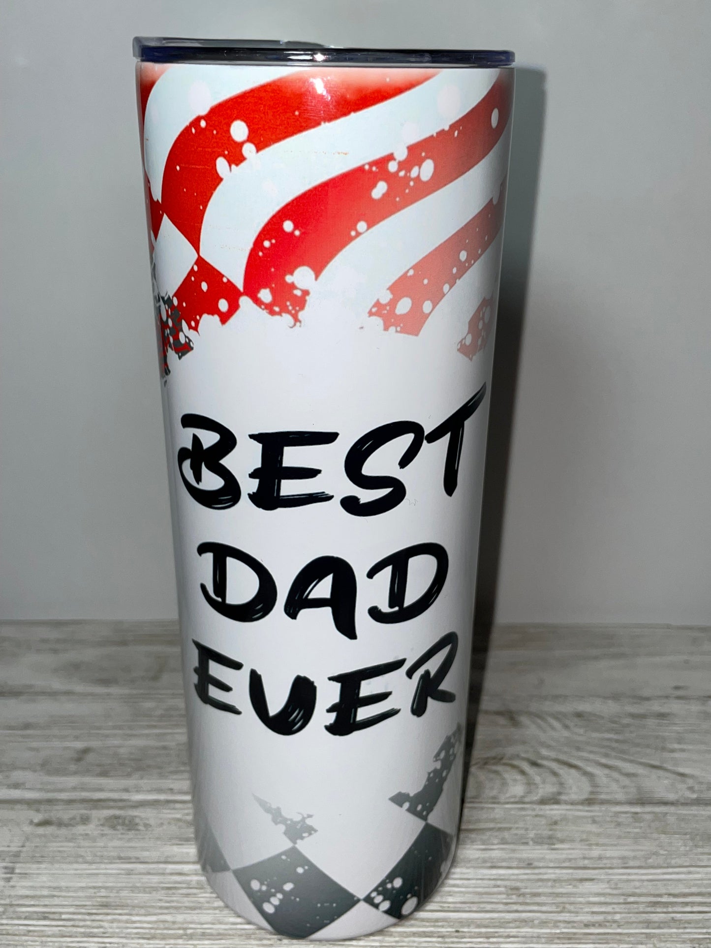 Best Dad Ever Tumbler | Race Track Dad Tumbler