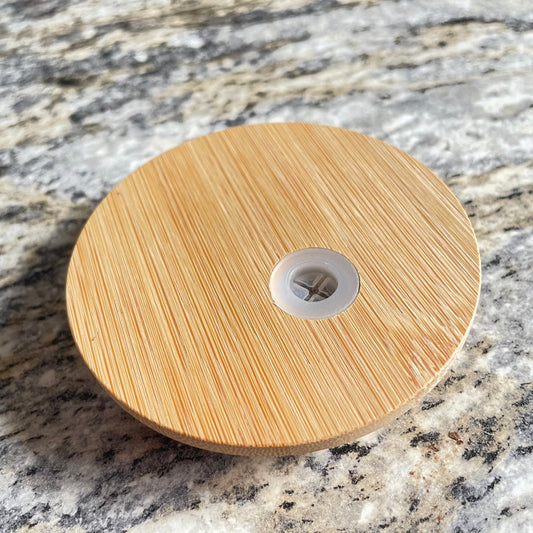 Bamboo Lid - Fits 20oz Stainless Steel Tumblers & 25oz Glass Tumblers