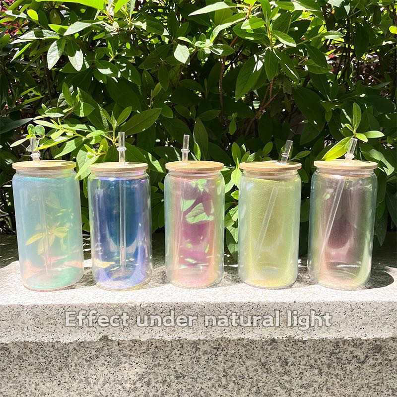 Blank Sublimation 20oz. Colorful Holographic Glass Cups/Tumbler | 1pc