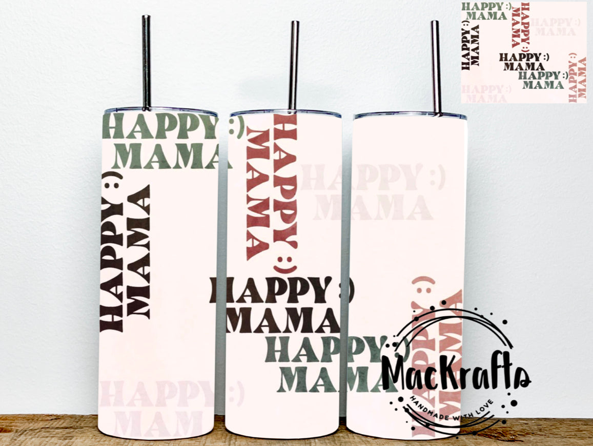 Happy Mama Happy Mama Tumbler | Stainless Steel Double Wall Tumbler