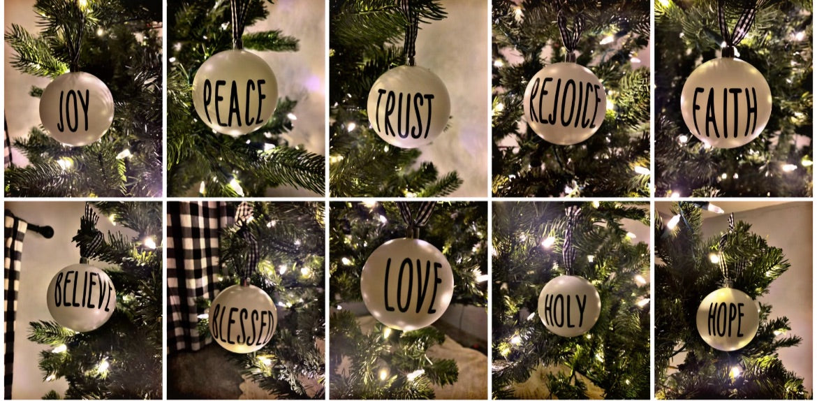 Christmas Plastic Ball Ornaments