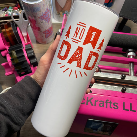 Number One Dad RED 30oz Tumbler